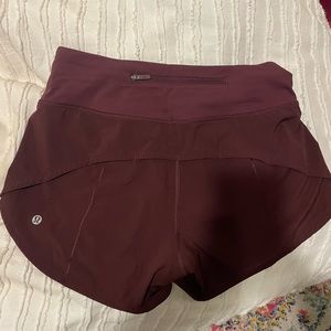 Lulu lemon speed up shorts